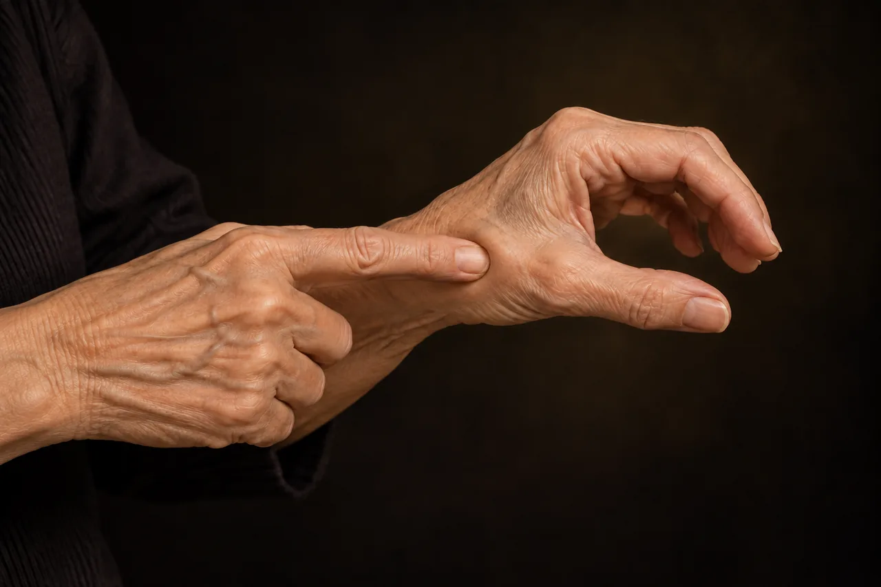 Imagen ilustrativa de molestias en la base del pulgar de una mano adulta.
